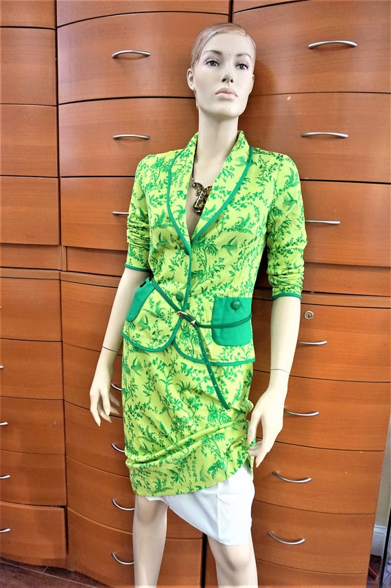 LIME GREEN SKIRT Set, Made in Europe, New old sto… - image 1