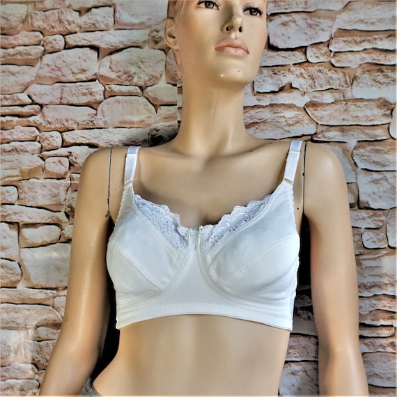 Set of Vintage Cotton Nursing Bra Women Front Closure Bra for Breast Feeding.  Second Hand Lingerie Retro Mother Bra Wedding Pin up Fashion -  Canada