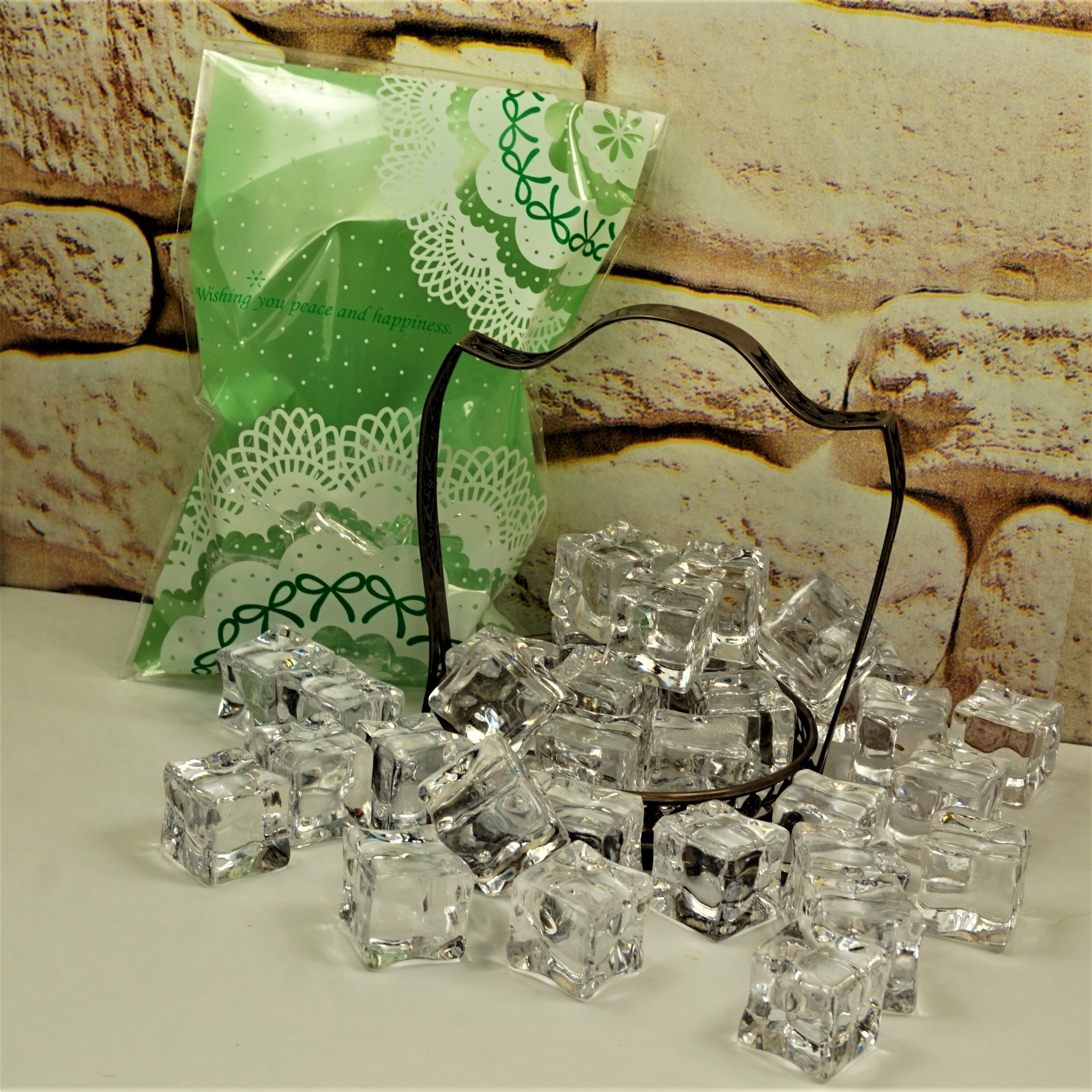 Cayway 14mm Fake Ice Cubes - 650g Plastic Crystal Rocks For Dollhouse, Crafts & Display Decor - View #10