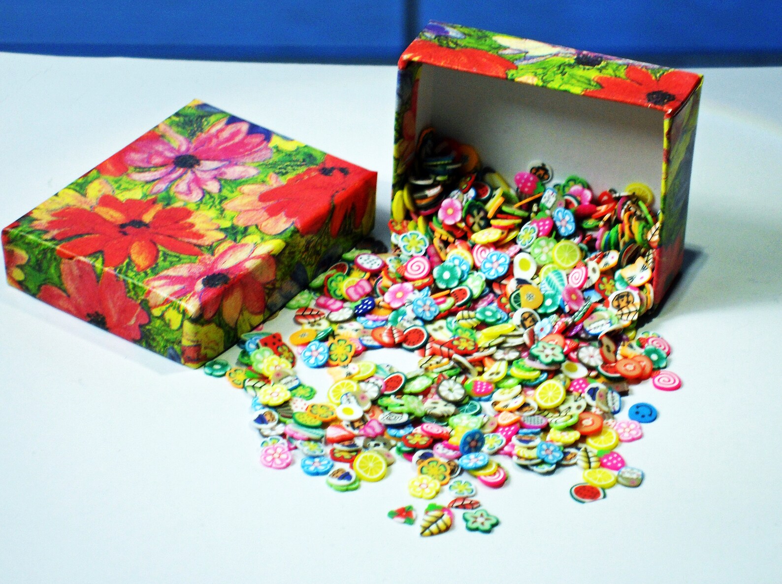 MIXED FIMO SLICES for Craft Polymer Clay Fruits Slime Fimo - Etsy