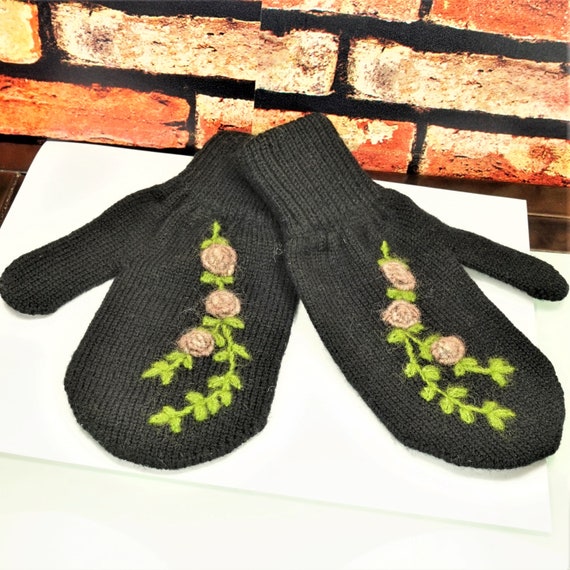 MERINO WOOL KNITTED Mittens, Unique Gift For Her - image 2