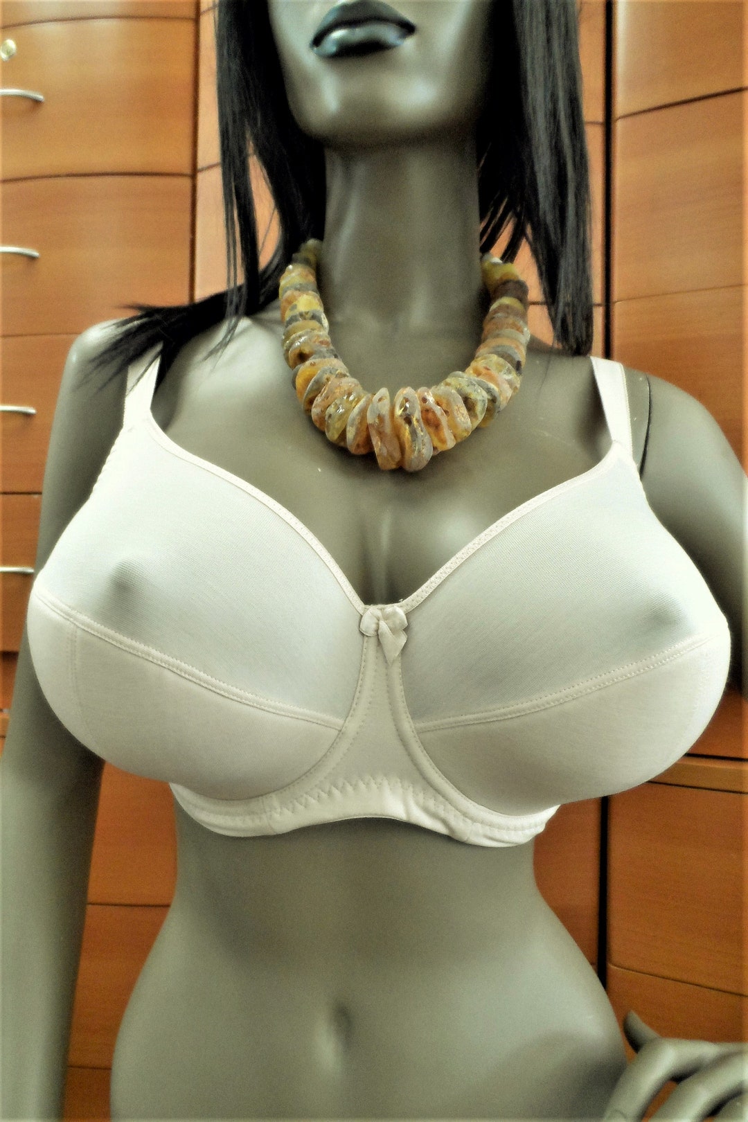 Super BIG BUST BRA, Super Holder Bra, Cotton Lined, European