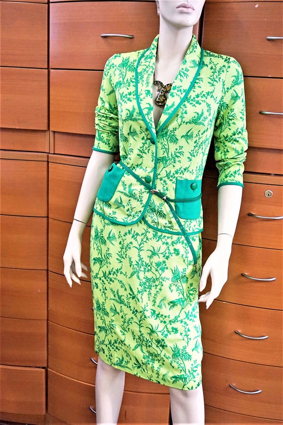 LIME GREEN SKIRT Set, Made in Europe, New old sto… - image 3