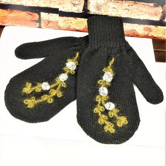 MERINO WOOL KNITTED Mittens, Unique Gift For Her - image 6