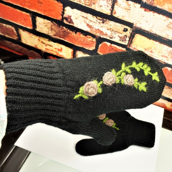 MERINO WOOL KNITTED Mittens, Unique Gift For Her - image 4