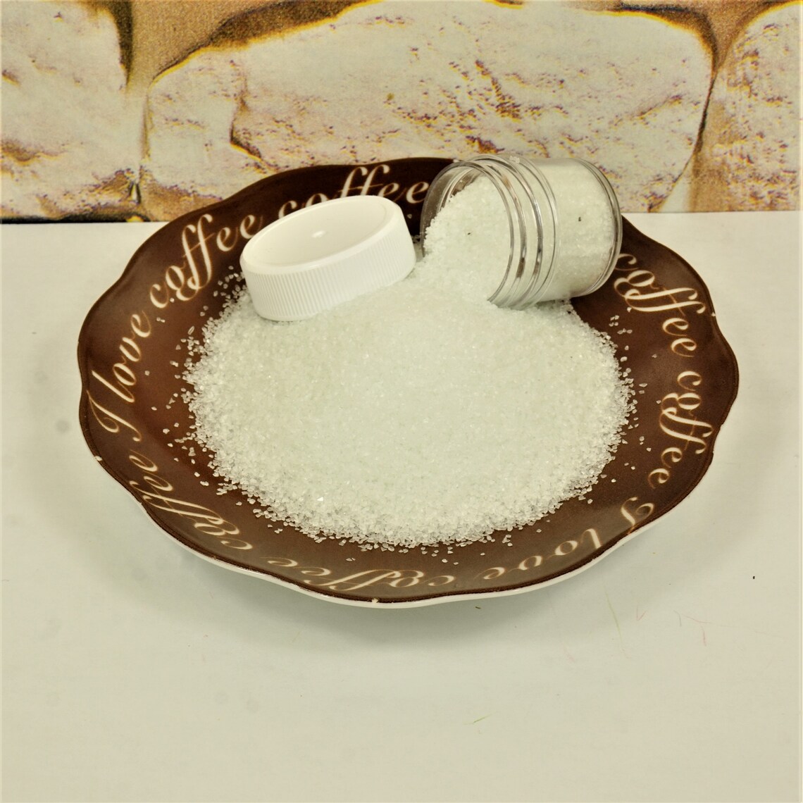 FAKE GRANULATED SUGAR for Craft Plastic Glass Sugar | Etsy