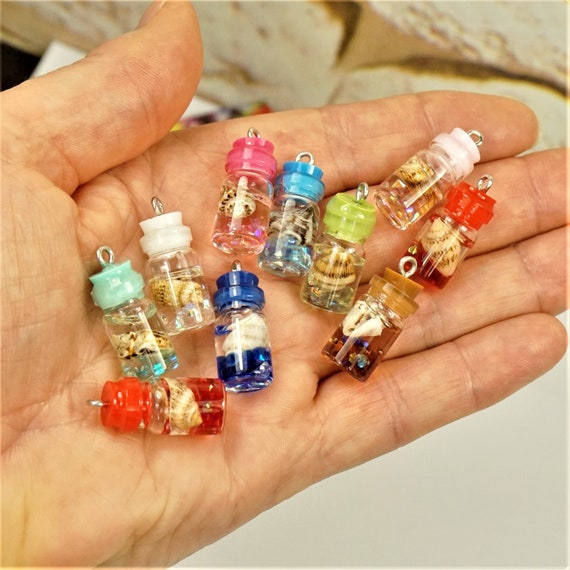 10Pc Resin Charm Mini Food Charm Pendant Dollhouse Miniature Kitchen  Jewelry DIY