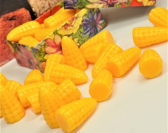 MINI SUGAR CORN Kawaii food Dollhouse corn Resin cabochons Ready to gift in box Mini gift for kids Diy gift idea Fake mini veggies