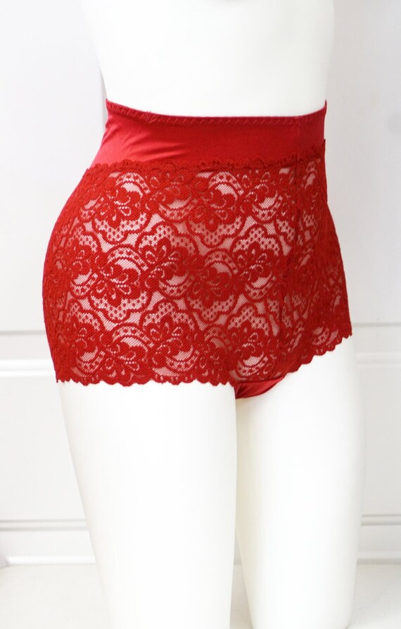 HIGH WAIST Lace boyshorts Made in USSR, Gift for Her Gem