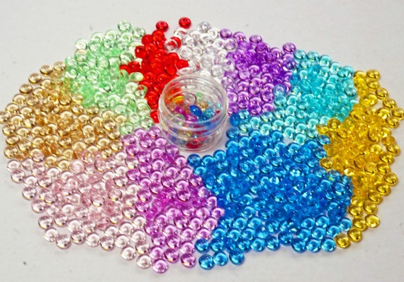 FISHBOWL BEADS for Slime, 11 Colors Beads, Fishbowl Beads for Craft, Clear  Plastic Jar, Crunchy Slime Beads, Slime Container, Gift for Kids 