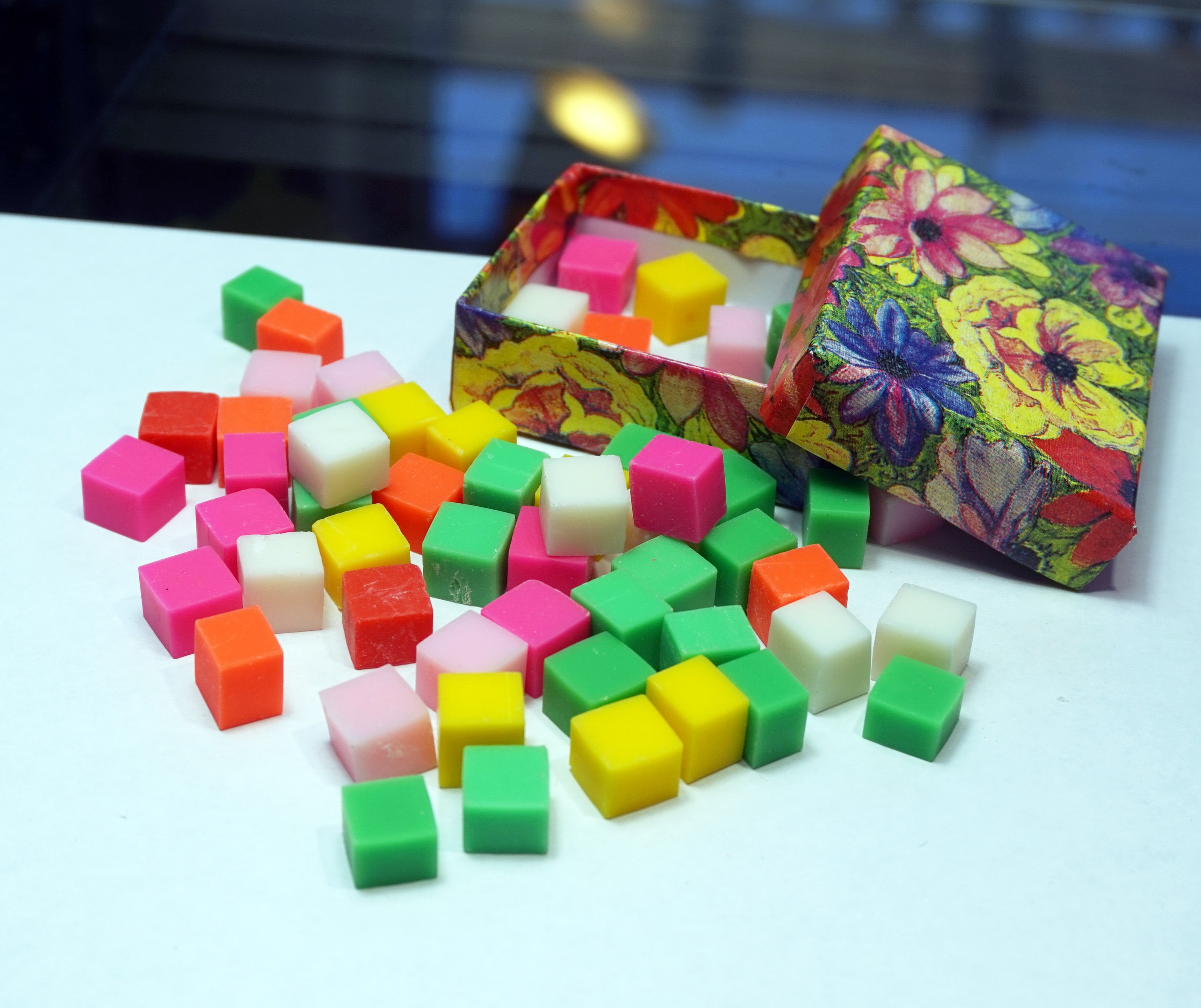 COLORFUL Mini CUBES For Craft DIY Resin Sugar Cubes Small Etsy