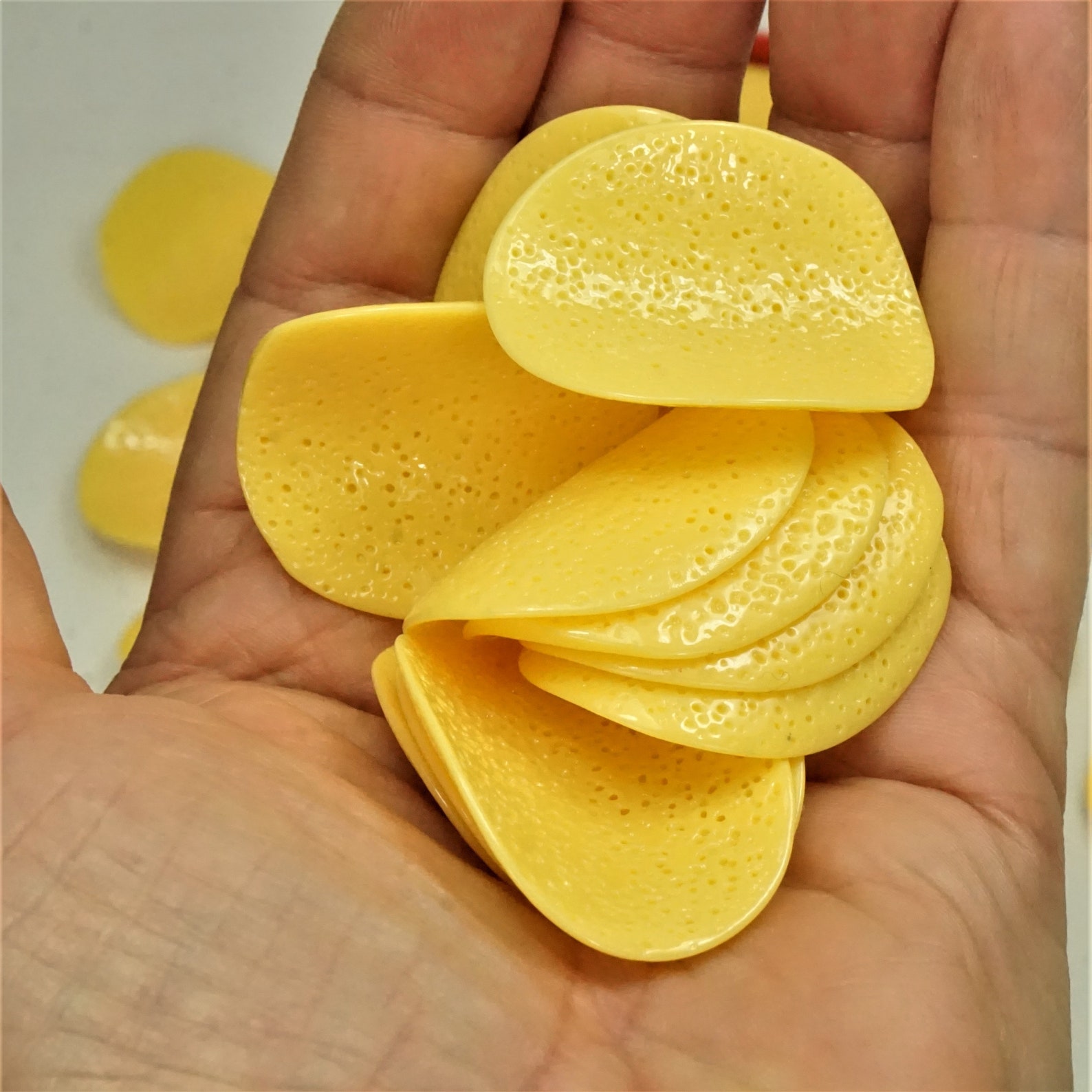 thumbnail image 2 of Huge Funny Realistic Potato Chips Earrings – Novelty Snack Food Jewelry, Made In USA | Dangle Earrings For Costume & Fun 2 of 13