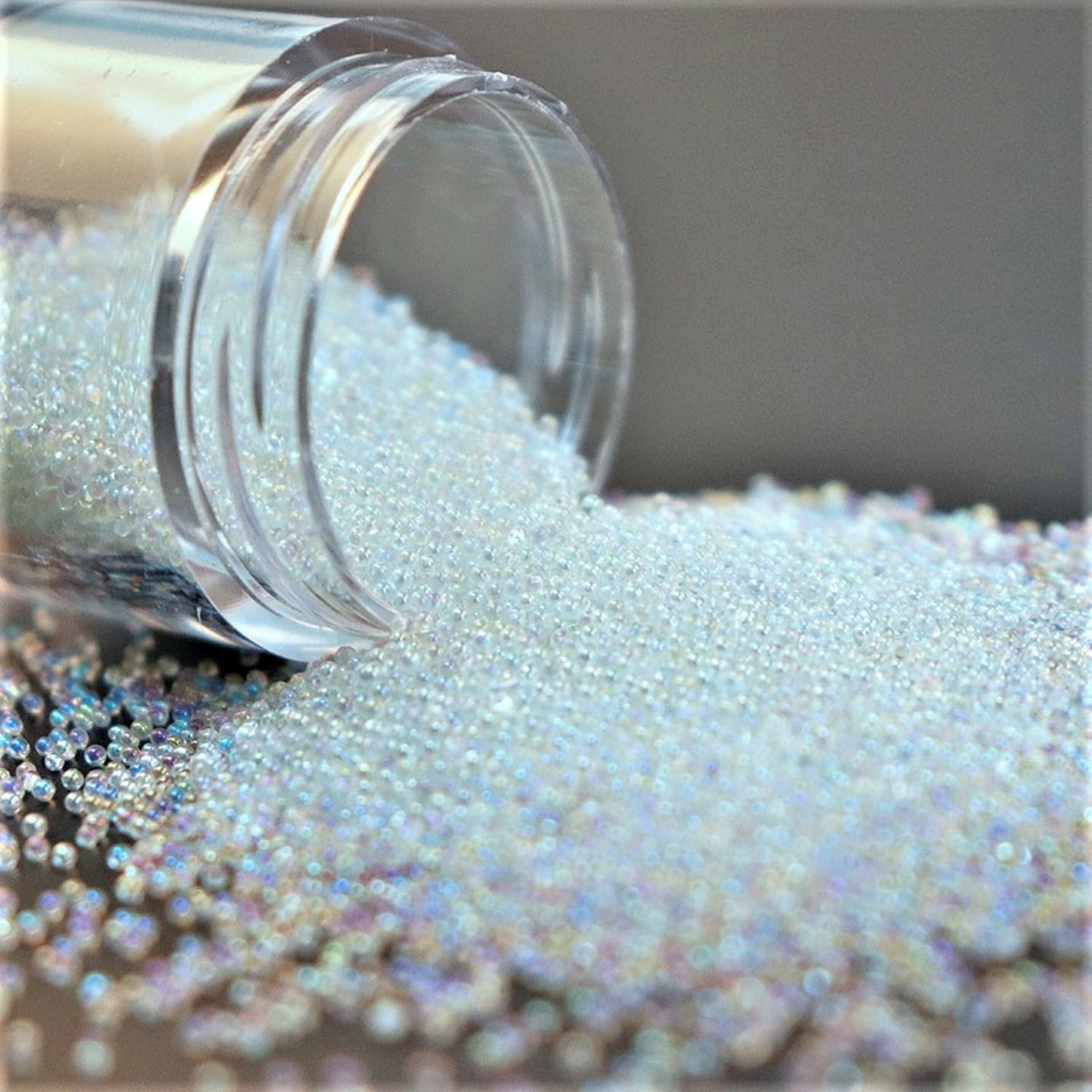 Silver Blue PREMIUM CRYSTALS for NAILS Pixie Dust Micro Zircon 