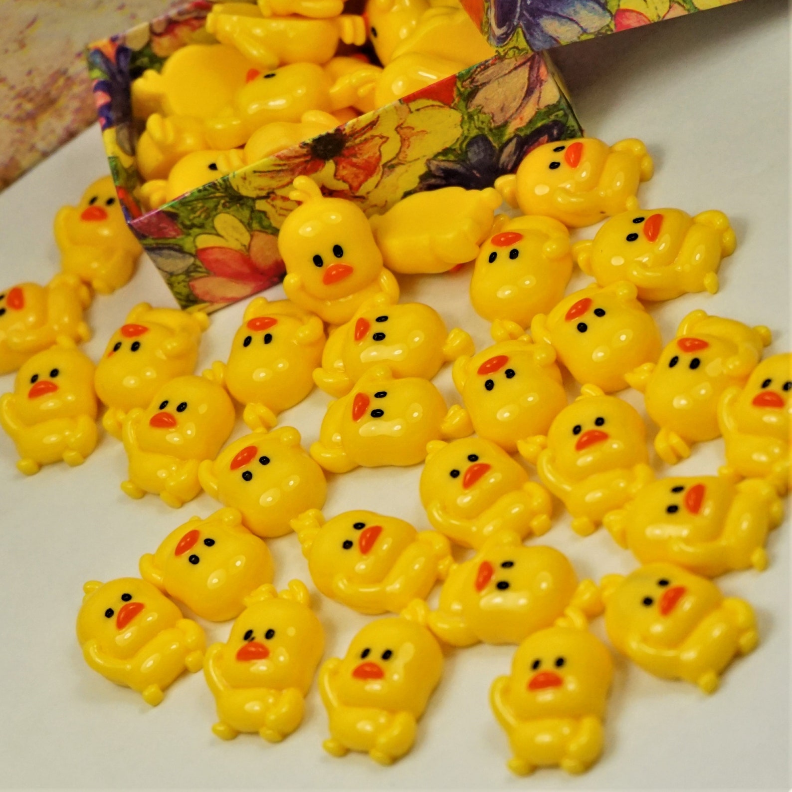 10 DIY BABY DUCKS in Gift Box Flat Back Cabochons Phone Case | Etsy