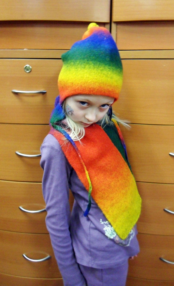 WINTER SET For KIDS, Knitted Wool Hat Scarf Set, … - image 4