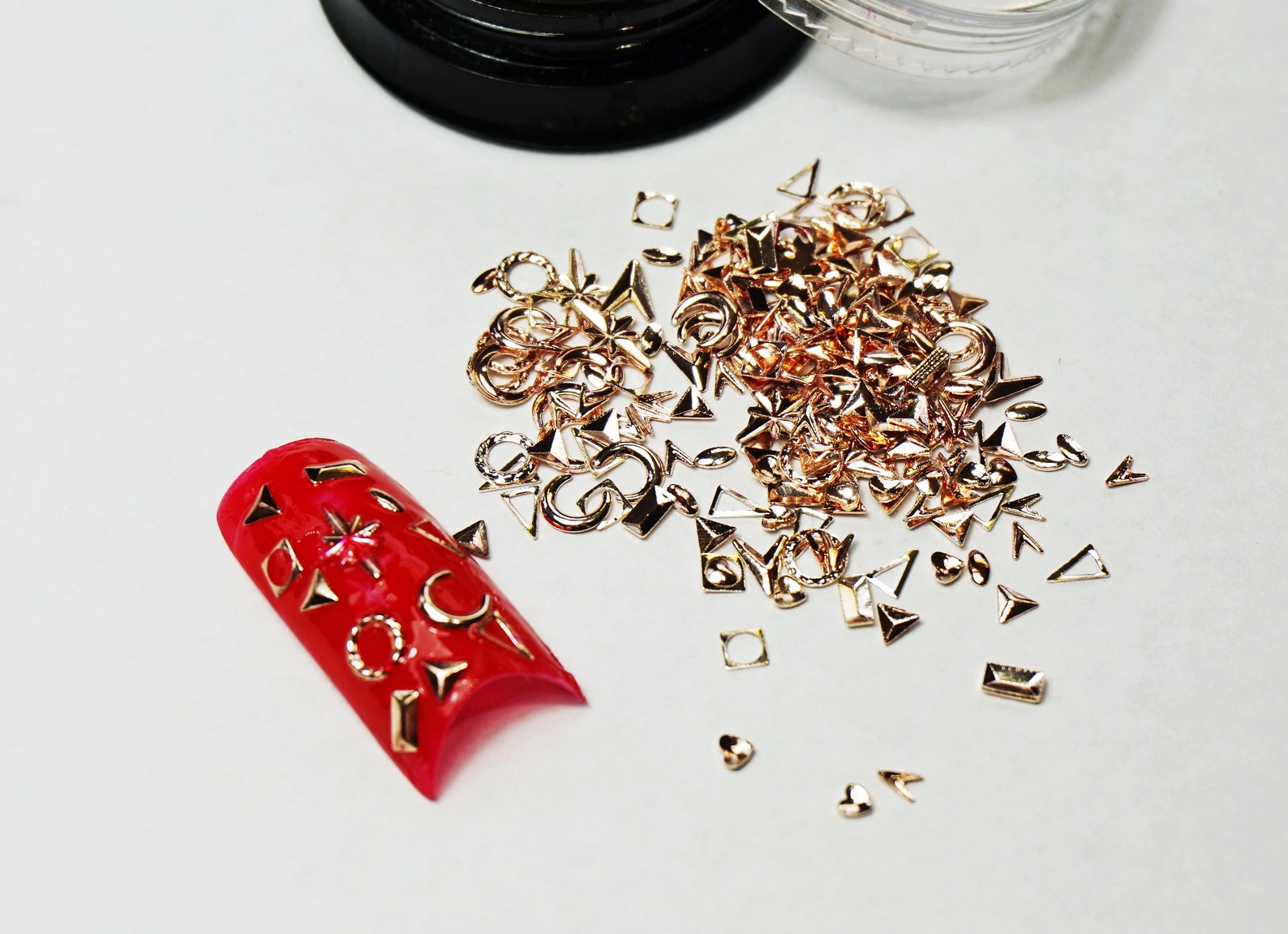 GOLD CHARMS For NAILS Real Metal Charms Reusable Nail Charms Etsy