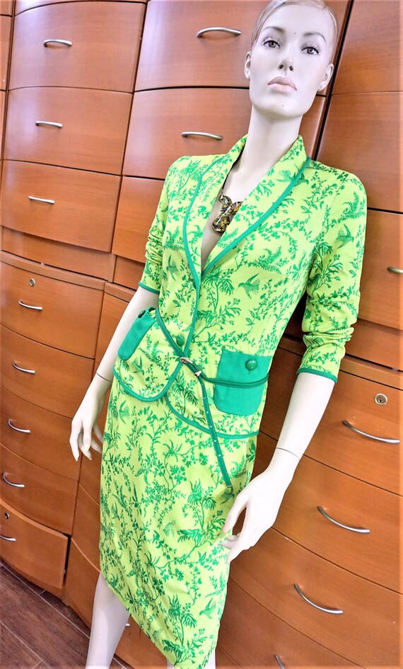 LIME GREEN SKIRT Set, Made in Europe, New old sto… - image 5
