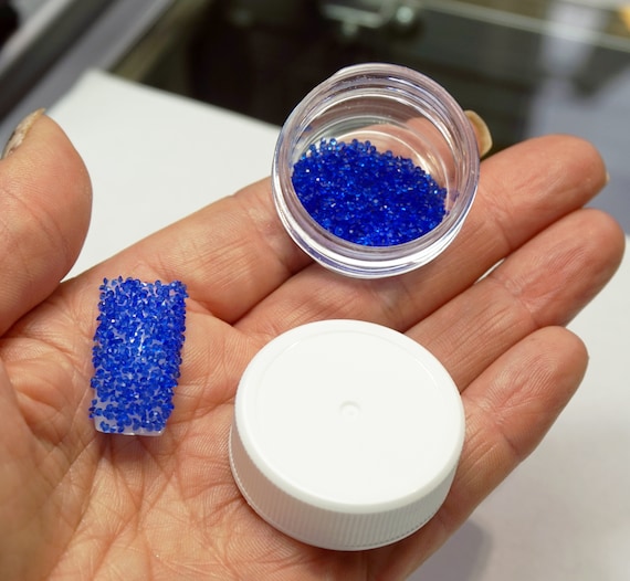 ROYAL BLUE PREMIUM CRYSTALS FOR NAILS 1000 Pixiecrystals Nail Art Small Gift