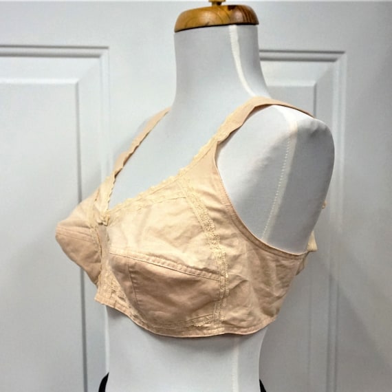 PURE COTTON RETRO Bra With Wide Straps, Custom Made E… Gem