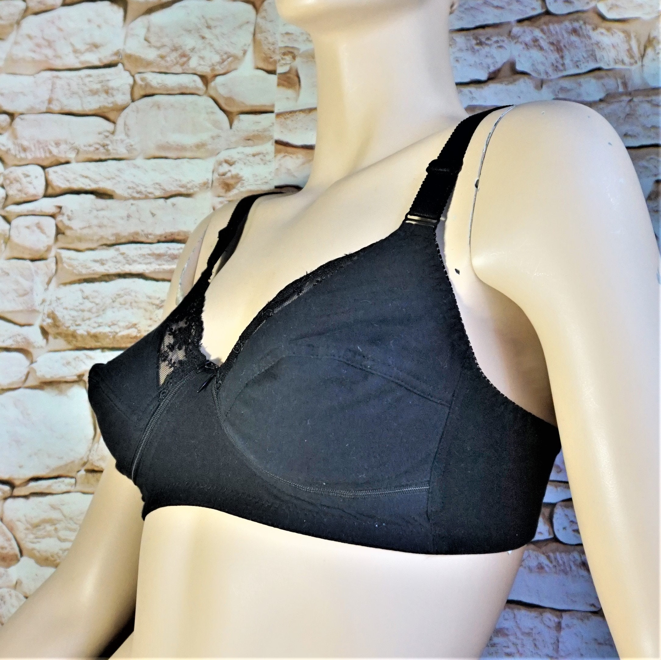 COTTON NURSING BRA, Super Comfortable European Feeding Bra With Zippers,  Made in Europe Lingerie, Stretch Cotton Bra, Gift for Her 