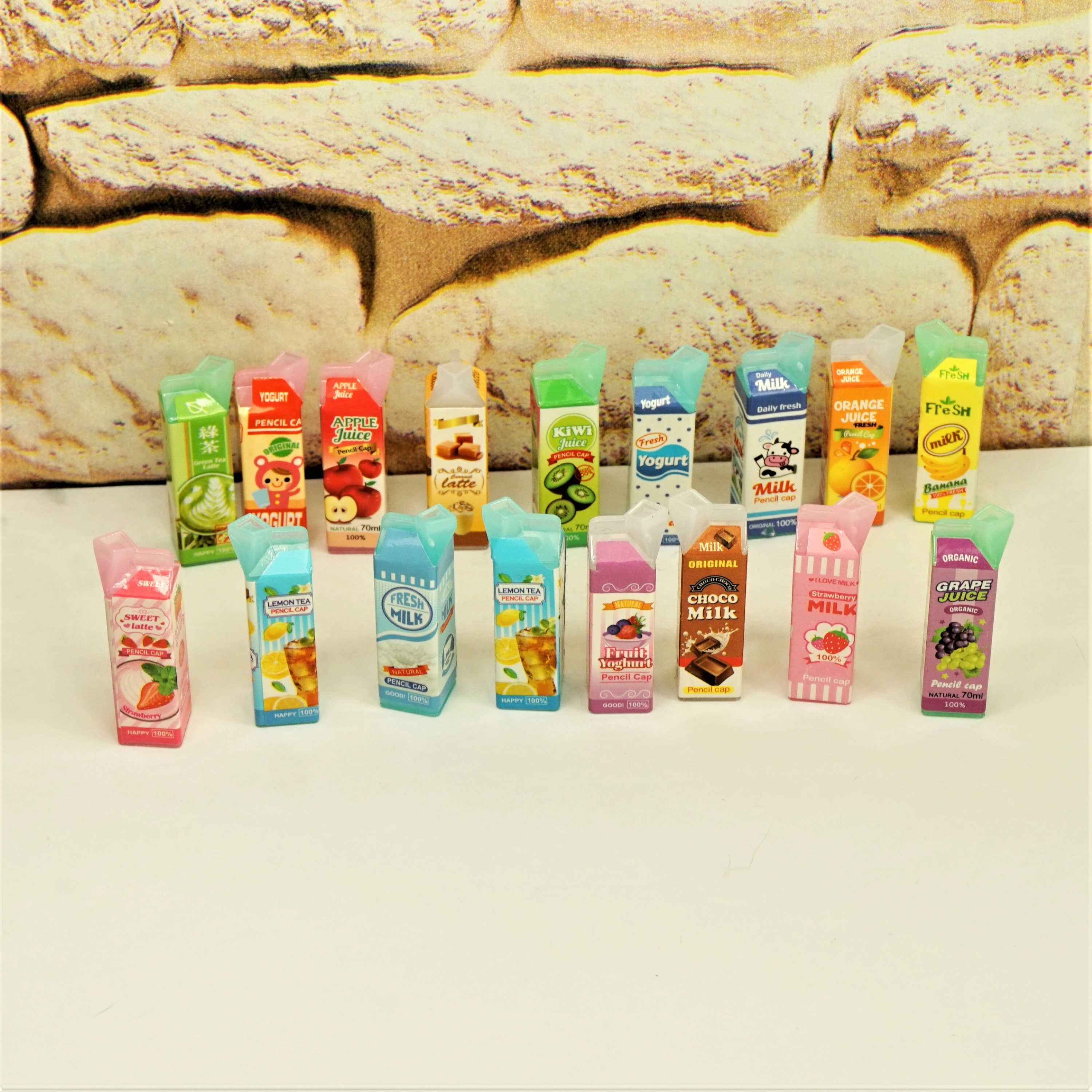 RESIN Mini JUICE BOXES Milk Yogurt Boxes Dollhouse Food Etsy