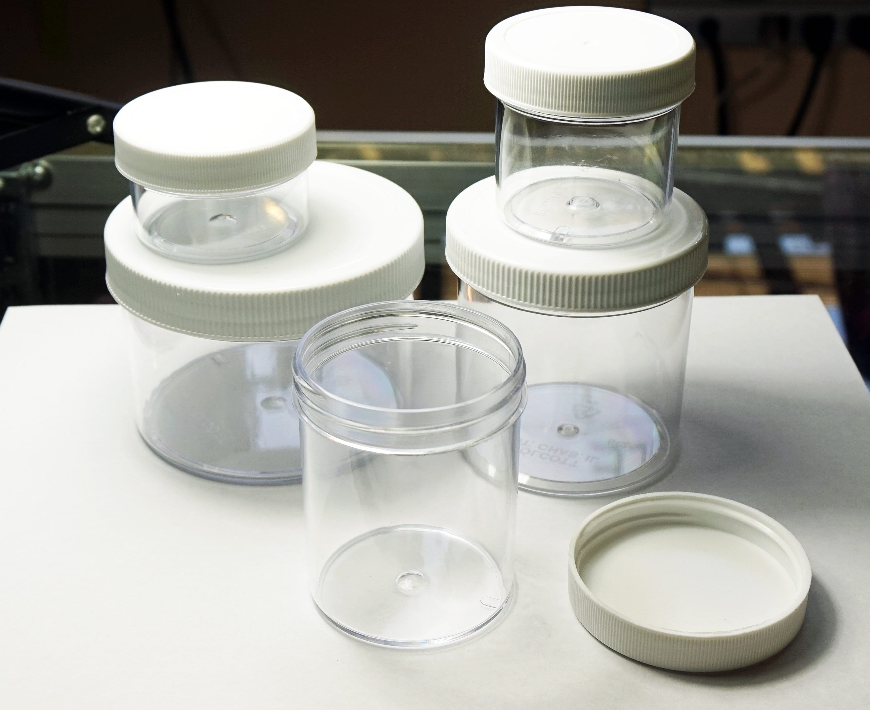 Clear Plastic Containers For Slime Twisted Lid Jars Screw On - Etsy  Singapore