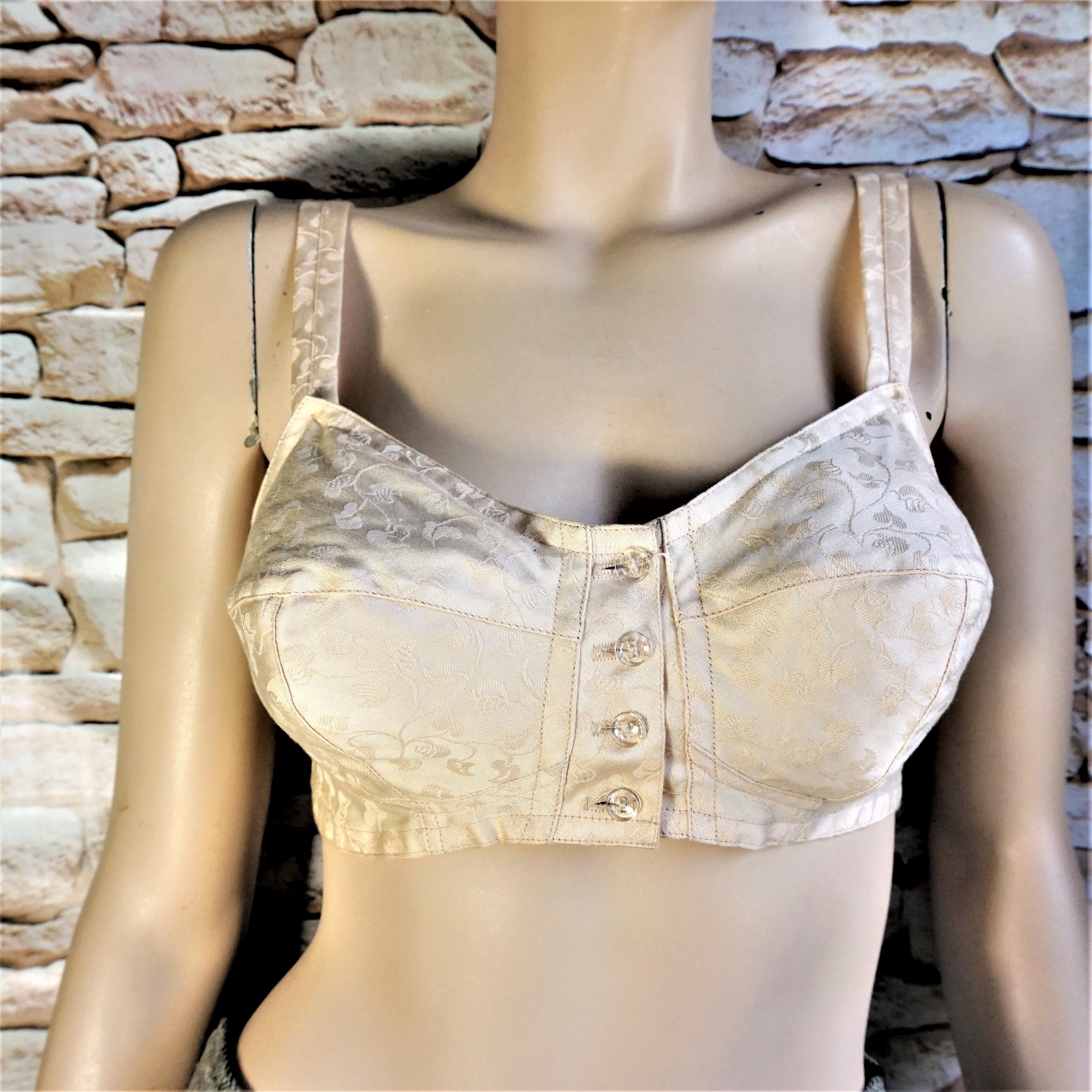 Soviet Vintage 60s 70s White Cotton Satin Bra Bullet Shaped D Cup Made in  USSR Cotton Bustier -  Norway