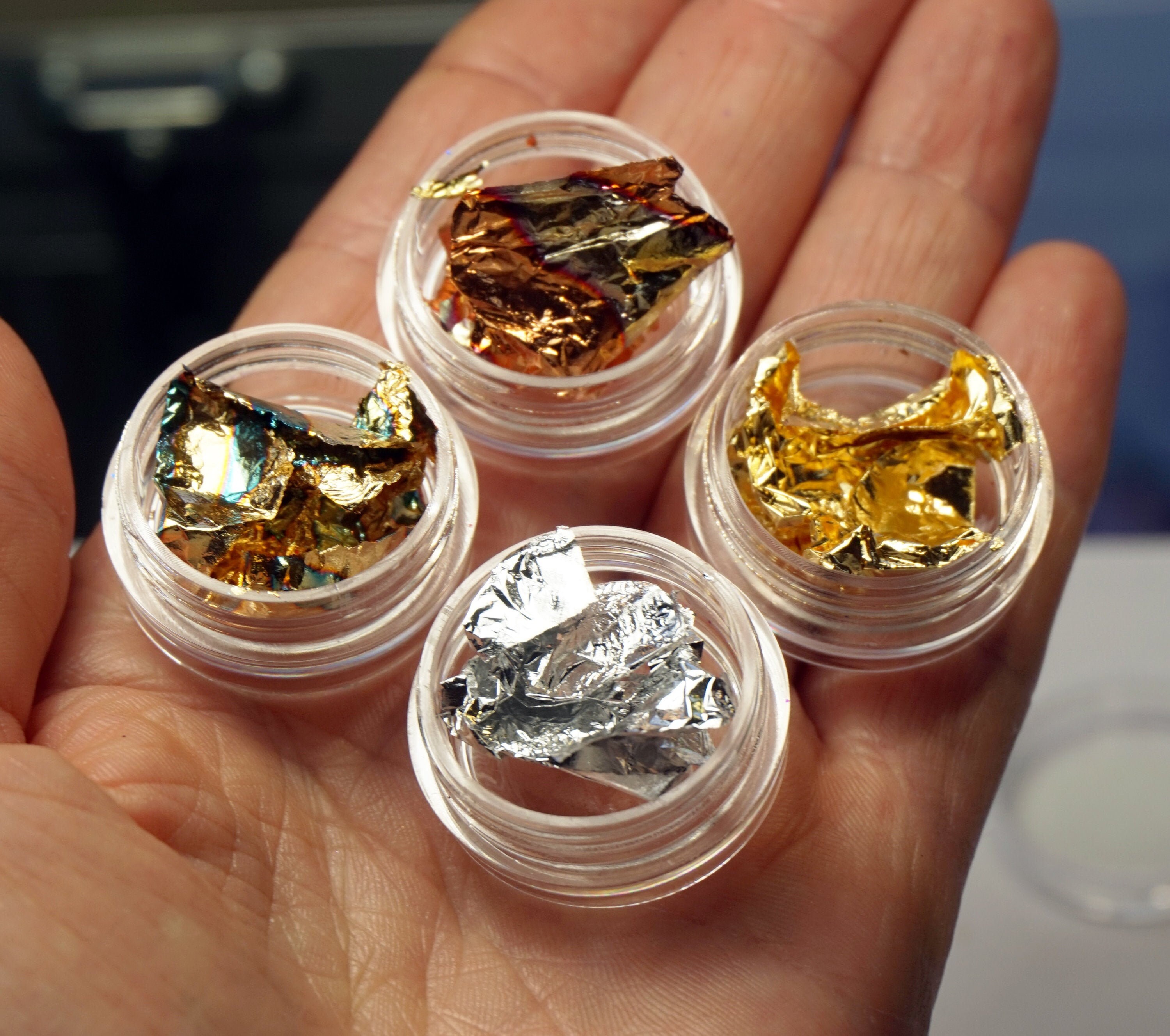 ASSORTED FOIL FLAKES For Nails Lot of 4 Boxes Nail Glitter Kit Etsy