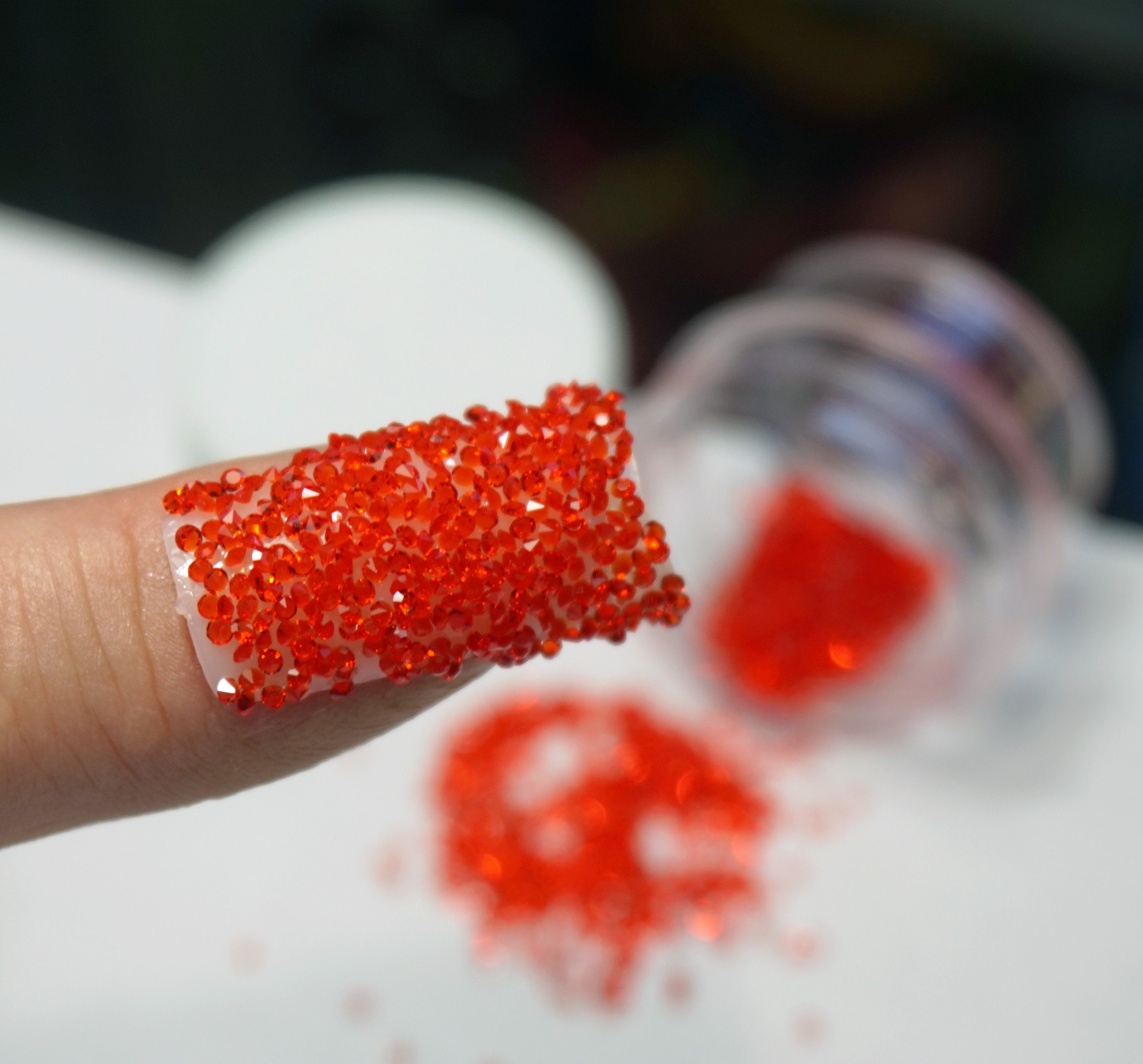 CRISTALES ROJOS Para UÑAS Cristales Premium Rojos Encantos de Uñas Rojas  Micro Zircon Cristales Brillantes Pequeña Idea de Regalo para Ella Arte de  Uñas 3D Listo para Regalar -  México