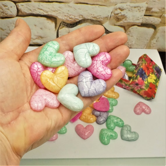 MARBLED HEARTS For CRAFT Assorted Neon Colors Flatback 3D Heart Cabochons Cell Phone Case Decor Decoden Charms Small Gift Idea For Kids MARBLED HEARTS For CRAFT Assorted Neon Colors Flatback 3D Heart Cabochons Cell Phone Case Decor Decoden Charms Small Gift Idea For Kids