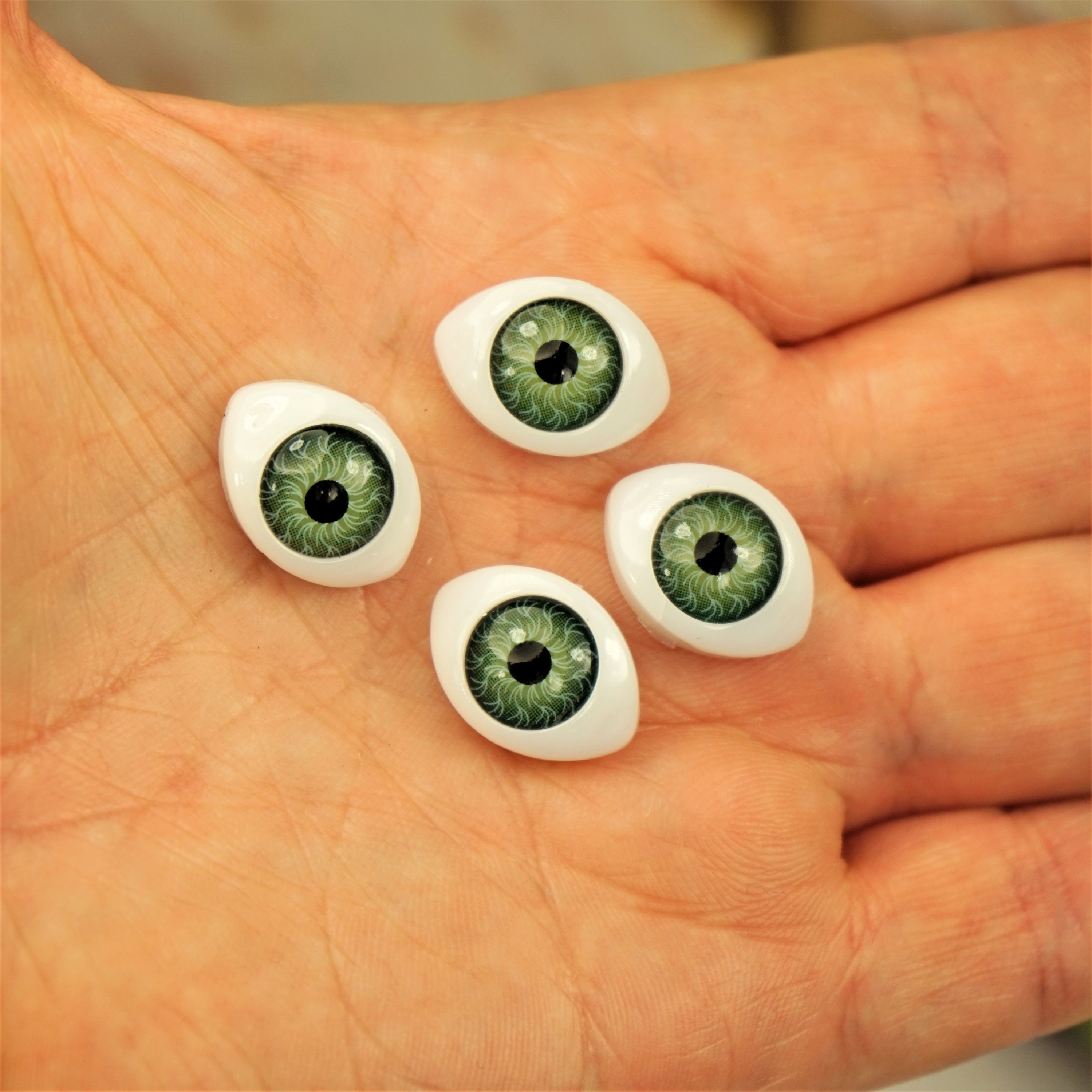 EXCEART 400 Pcs Glass Eye Patch Decor Doll Eyes for Crafts Craft Eyes  Eyeballs for Crafts DIY Glass Eyes Eyeballs for Halloween Glass Eye Beads  Toy