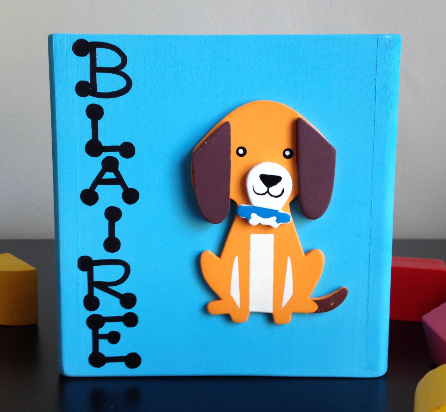 Eco friendly wooden toys dog wooden baby toy shape sorting box Etsy