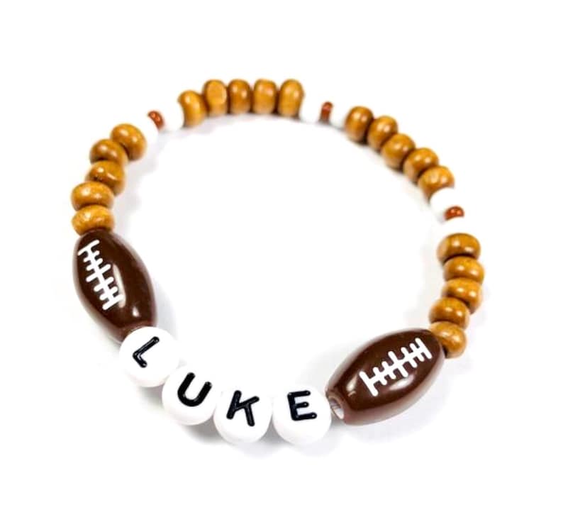 Basketball Bracelet Boys Stretch Beaded Party Favors Sports Etsy