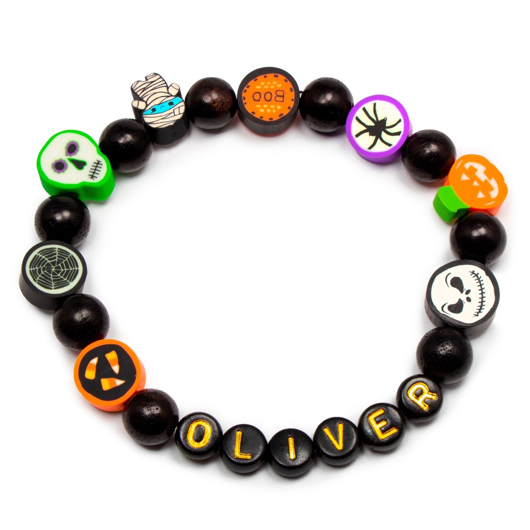 Halloween Gifts for Kids, Halloween Bracelet Favors, Personalized