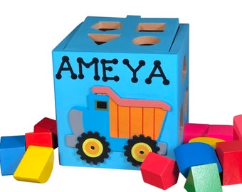 Baby boy toys, boys wooden toys, wooden blocks, blocks game, blocks toys, dump truck toy baby, dump truck toy toddler, educational toys