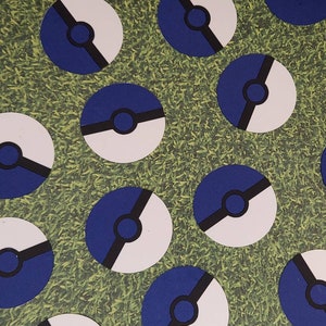Customizable Pokeball Confetti-Pokemon-Set of 50-Gotta Catch 'Em All image 1