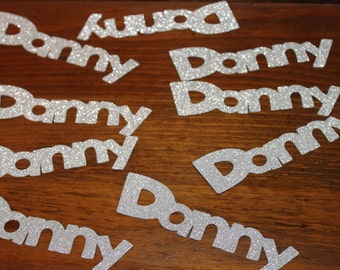 Name Confetti / Disney Font / Custom Name Confetti / Sparkle Confetti