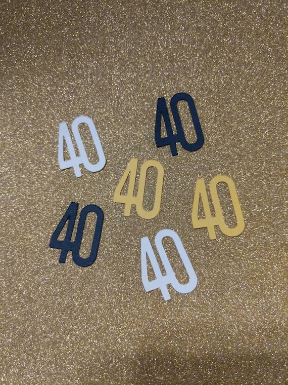 Customizable Double-Digit Number Confetti SPARKLE paper- 50 pieces