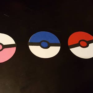 Customizable Pokeball Confetti-Pokemon-Set of 50-Gotta Catch 'Em All image 3