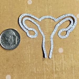 Sparkle Uterus Confetti / Uterus / Ovary / Hysterectomy Party /  First Period Party / Goodbye Uterus / Feminist