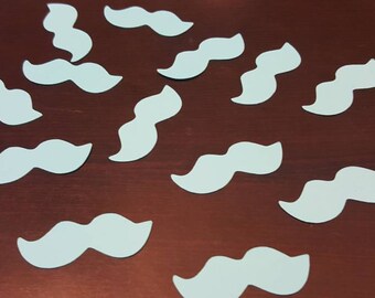 Mustache Confetti-Set of 50-Gender Reveal-Baby Shower-Bachelorette Party-Bachelor Party - I Mustache You a Question