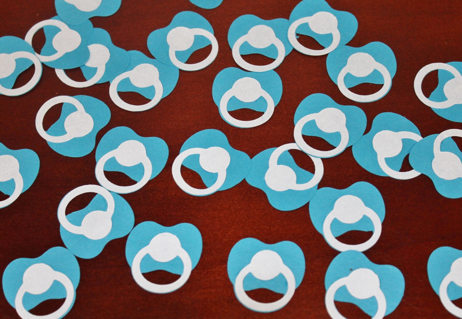 Blue Pacifier Confetti / Baby Shower Decor / Table Scatter / Gender ...