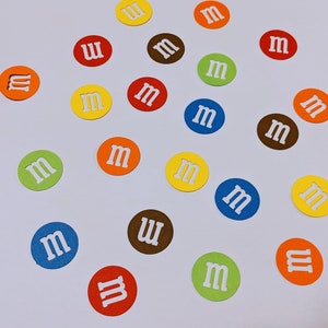 M and M Candy Themed Confetti- Set of 150