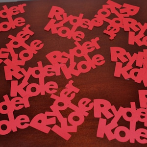 Customizable Two Word Name Confetti-DISNEY Font- Set of 50-Name Confetti