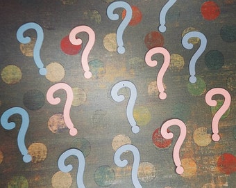 Question Mark Confetti / Baby Shower Decor / Gender Reveal Idea / Set of 50