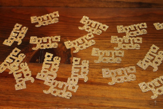 SMALL Two Word Confetti on Sparkle Paper- DISNEY Font- Set of 50