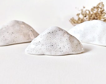 Handmade ceramic mountains | Ceramic zen landscape miniatures decor | Unique mini ornament diorama zen garden figurines | 3x | READY TO SHIP