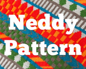 Neddy Pattern for Punch Card Knitting or DAK - Machine Knitting Pattern - PDF Download