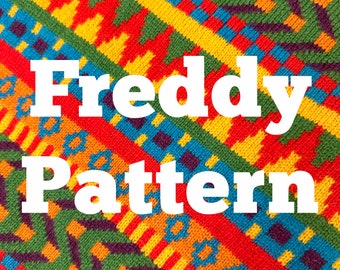 Freddy Pattern for Punch Card Knitting or DAK - Machine Knitting Pattern - PDF Download