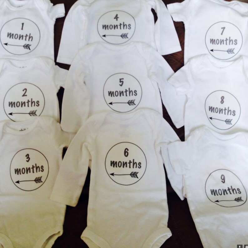 Baby Onesie Stickers Baby Iron Ons Baby Tags Baby's Etsy